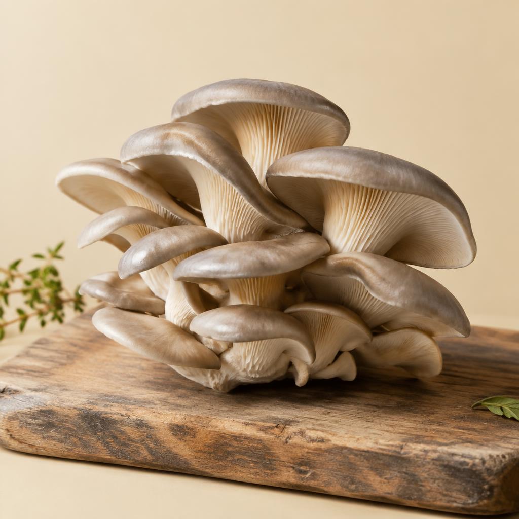 Fresh oyster mushrooms